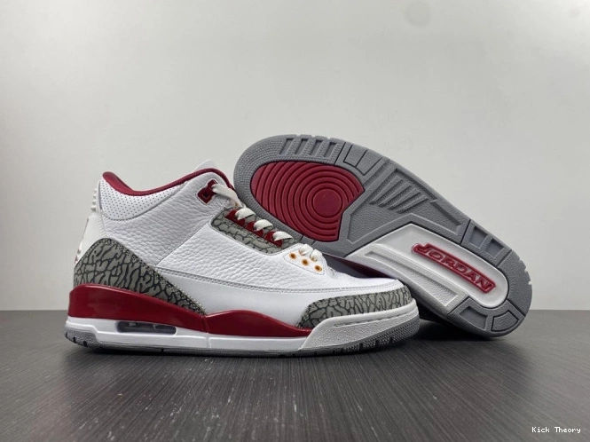 Kicked Out Shoe Store CT8532-126 Cardinal Retro 3 Red Jordan 0710